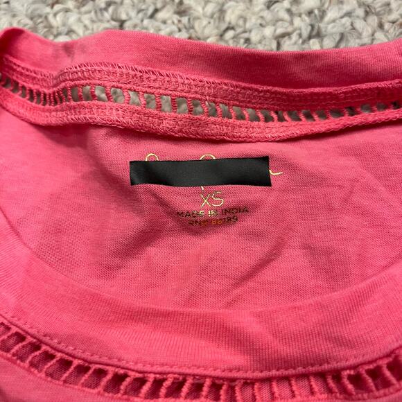 Lilly Pulitzer Agee Lace Tank Top Sz XS Pink Preppy Casual Resortwear Coastal - Picture 2 of 4